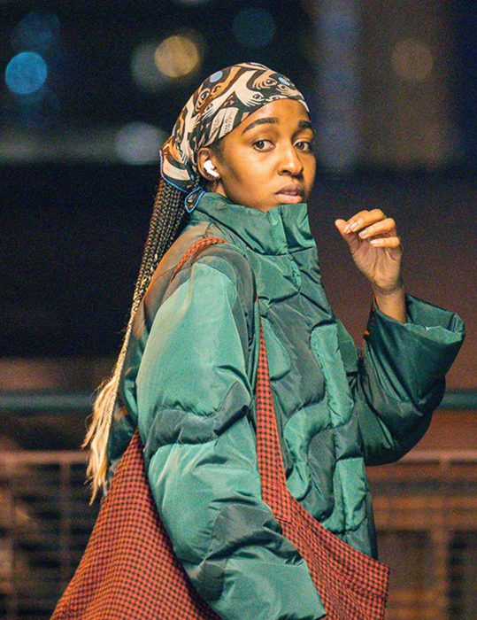 The Bear Sydney Adamu Green Puffer Jacket