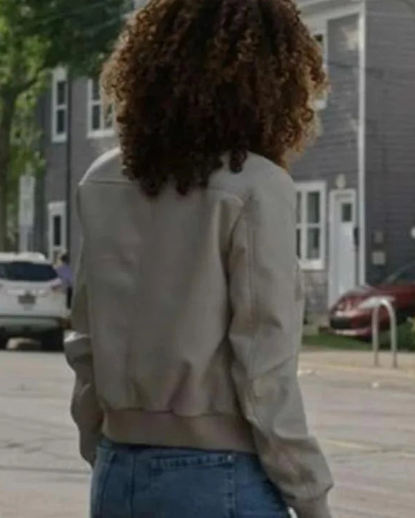 Sydney Shandon Sullivan’s Crossing White Leather Jacket