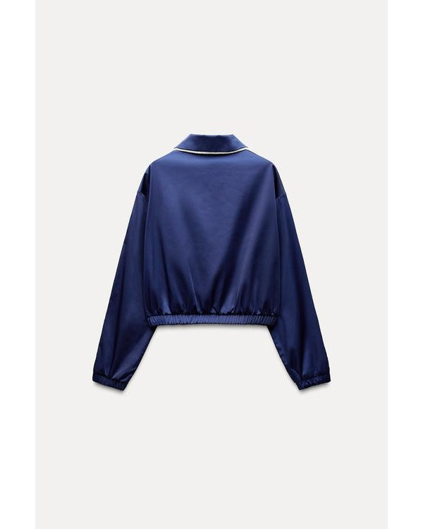 TOWIE S34 Courtney Green Navy Blue “95” Track Jacket
