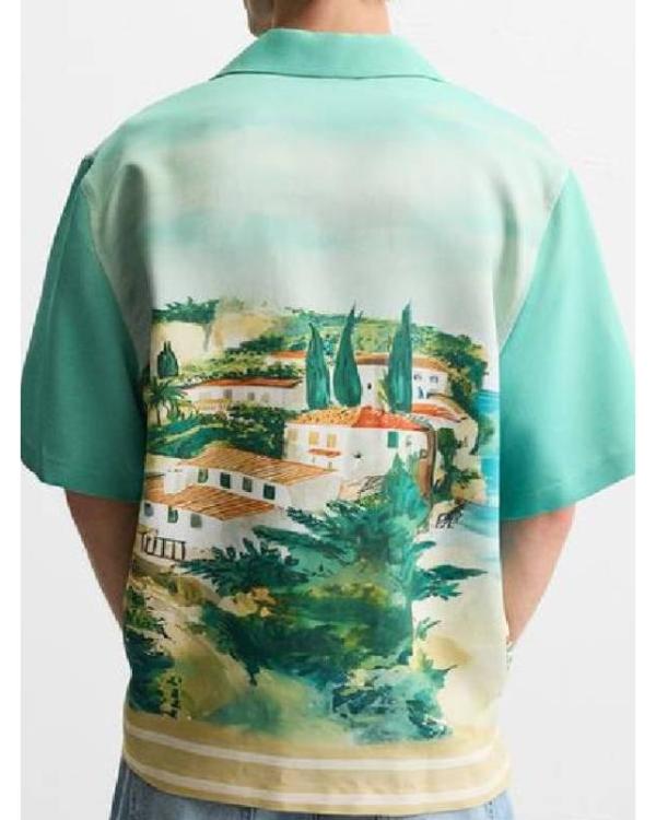 Love Island UK Boris Vidovic Landscape Printed Shirt