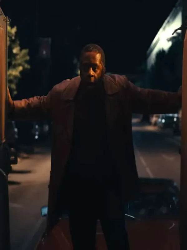 Adrian Lester Ponies Brown Wool Coat