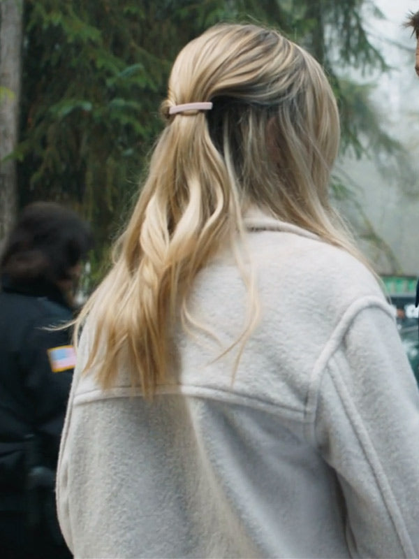 Kira Stine Tracker S01 White Sherpa Jacket