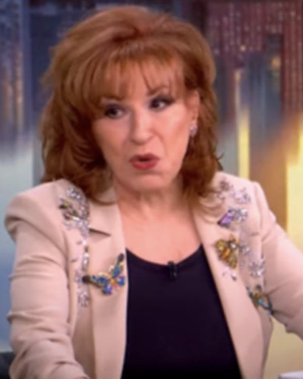 The View 2025 Joy Behar Beige Beaded Blazer