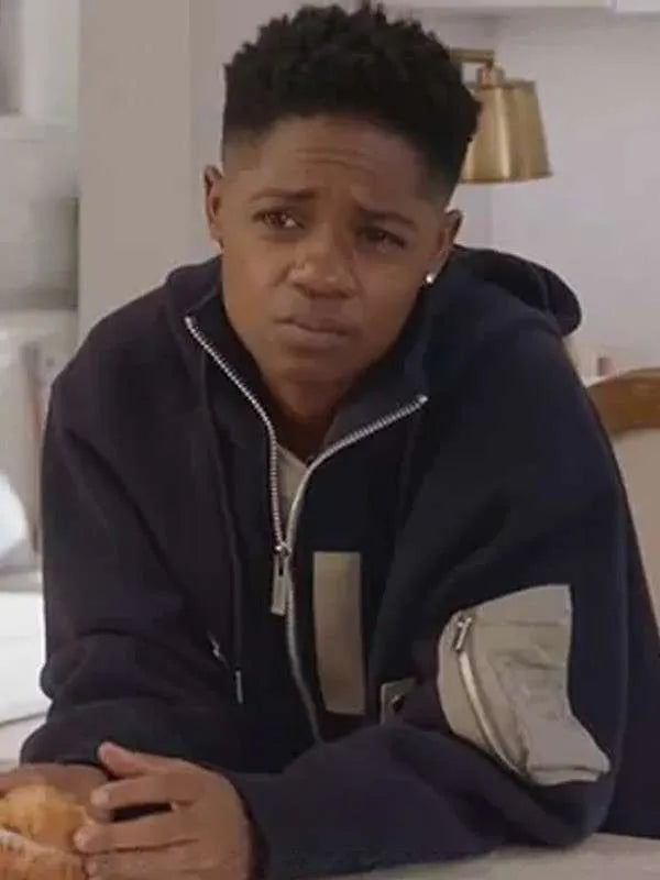 Tamia Cooper All American S06 Blue Hooded Jacket