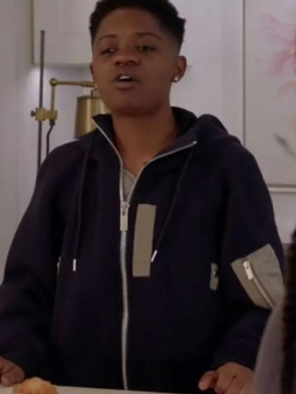 Tamia Cooper All American S06 Blue Hooded Jacket