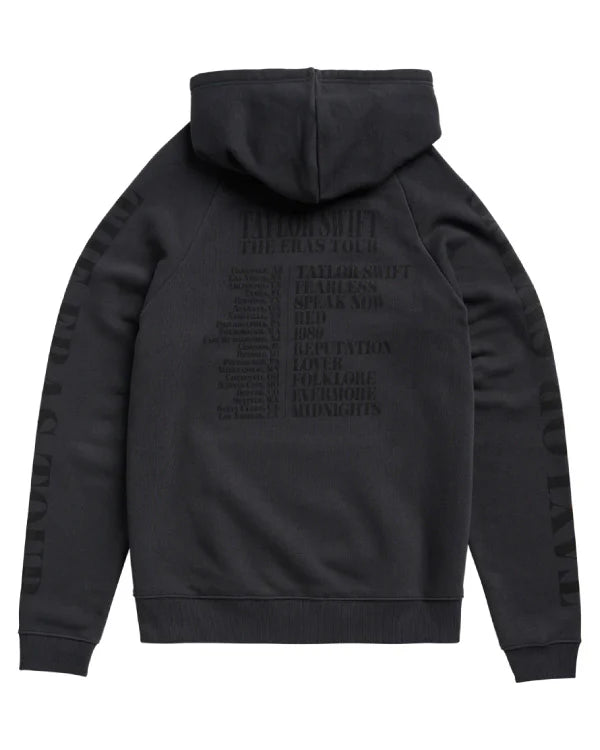 Taylor Swift The Eras Tour US Dates Black Hoodie