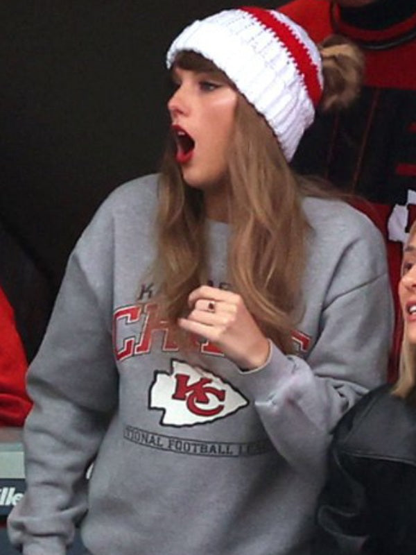 Taylor Swift Kansas City Chiefs Grey Sweatshirt