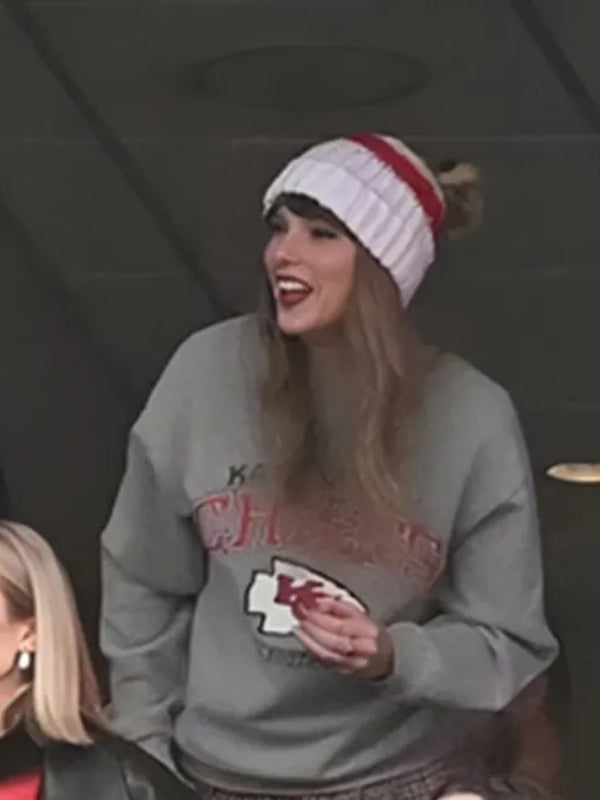 Taylor Swift Kansas City Chiefs Grey Sweatshirt
