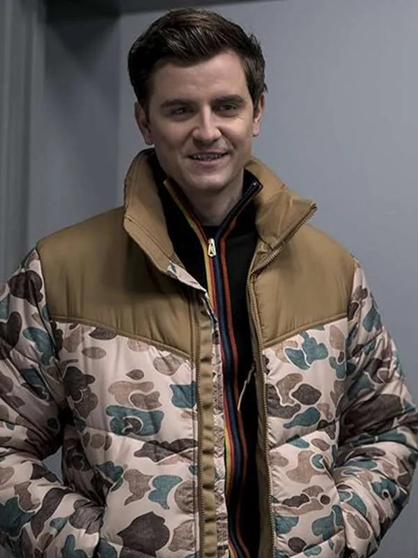 Colin Hughes Ted Lasso Camo Puffer Jacket