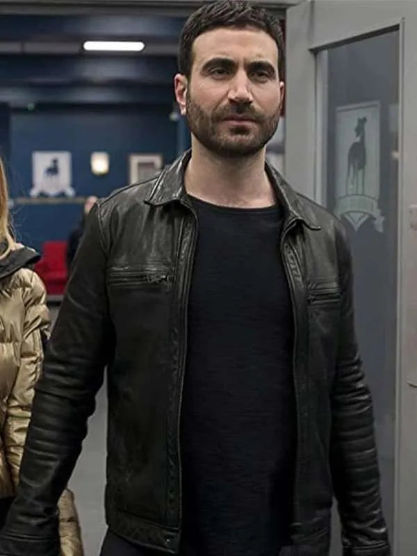 Ted Lasso S02 Brett Goldstein Black Leather Jacket