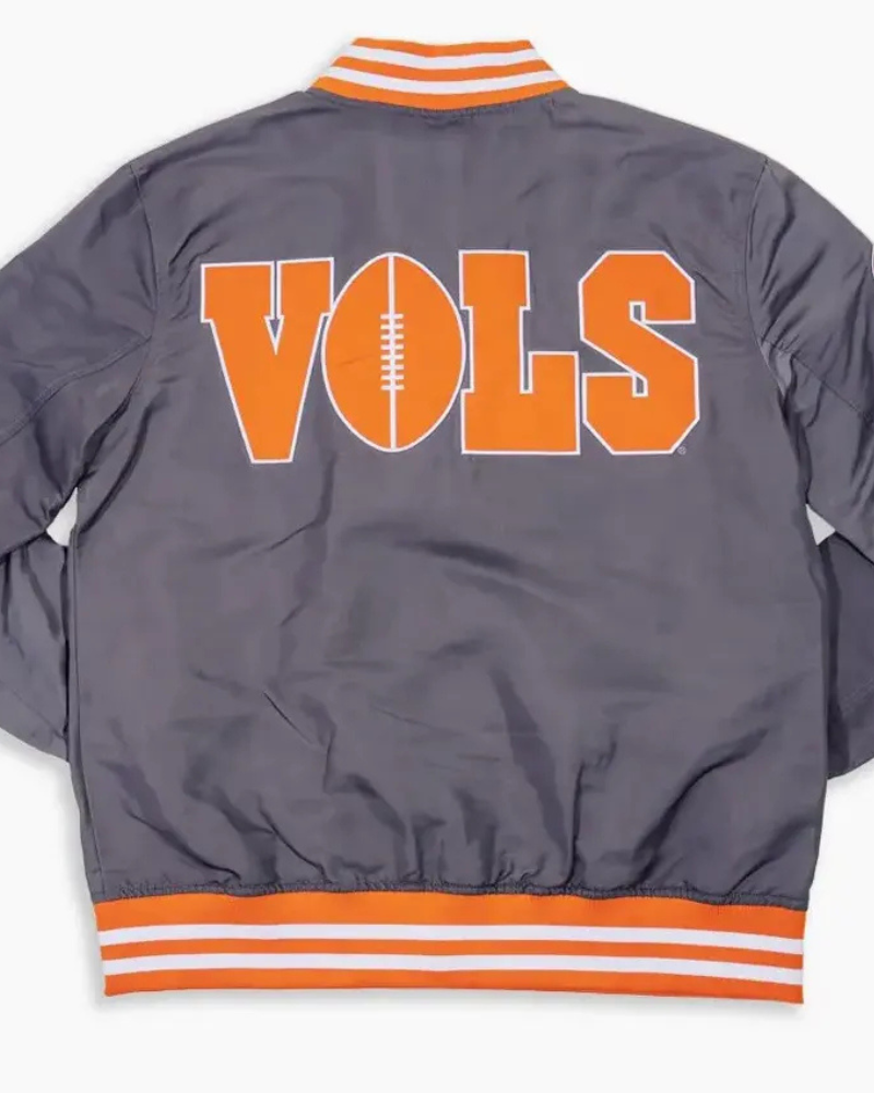 TennesseeVolunteersSmokeyGreySatinJacket