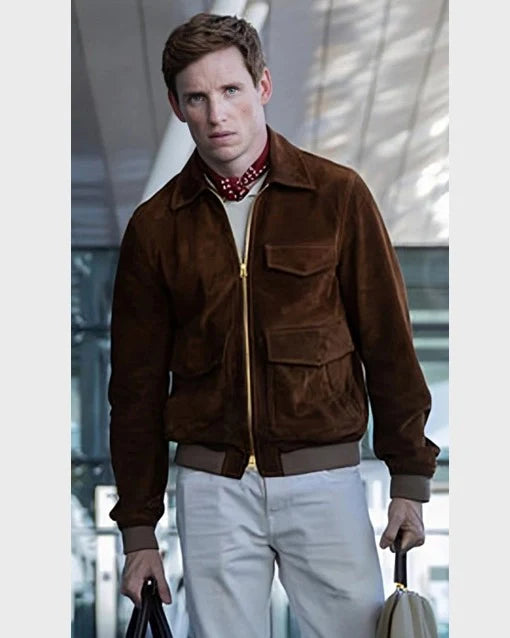 Eddie Redmayne The Day of the Jackal Suede Jacket