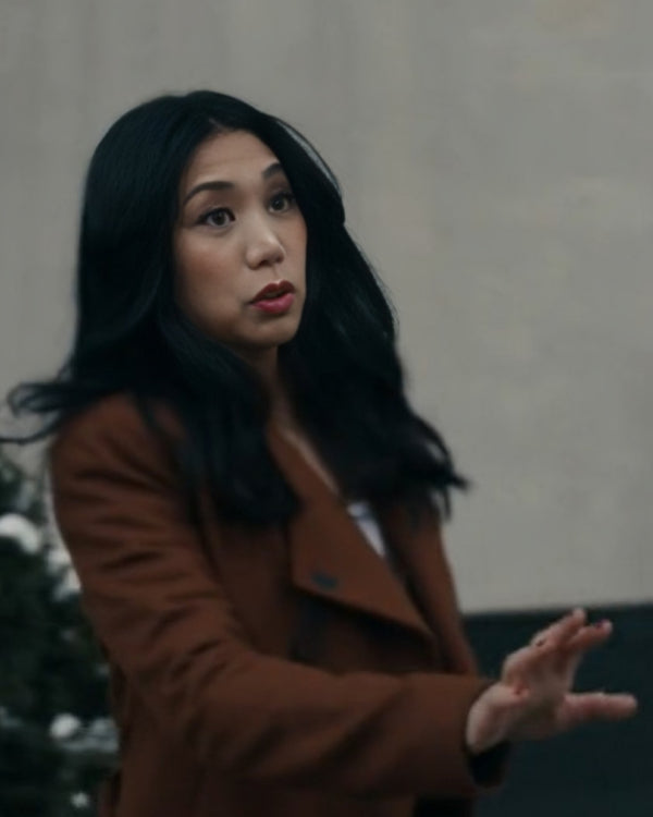 The Equalizer Liza Lapira Brown Coat