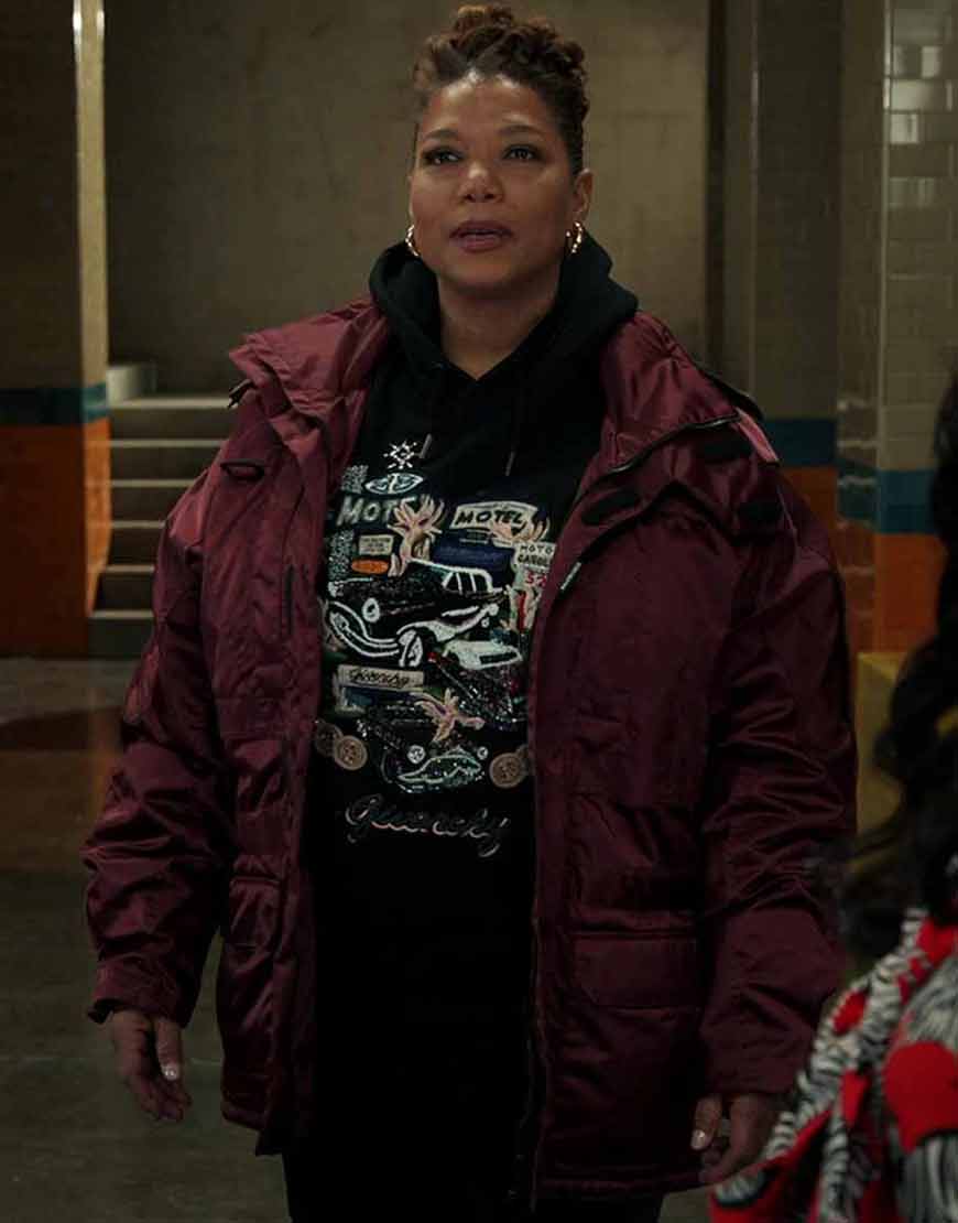 The Equalizer Robyn McCall Burgundy Jacket