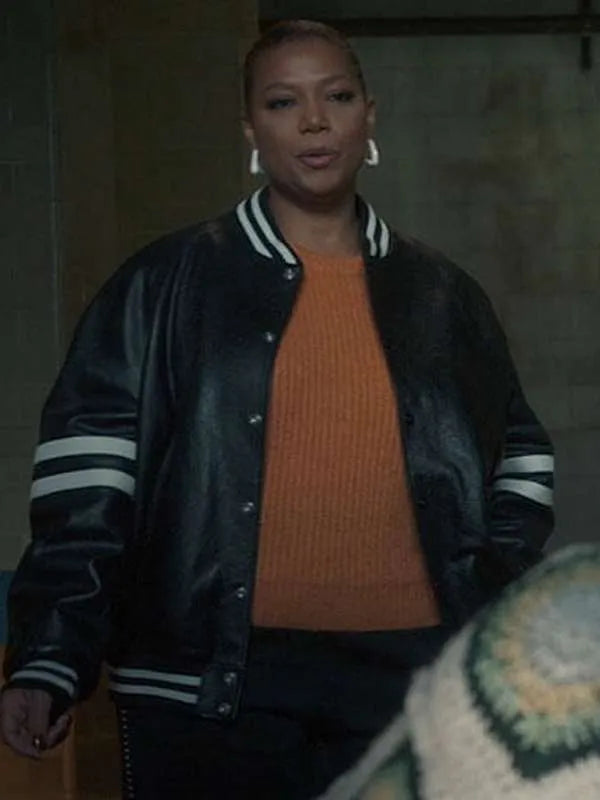 The Equalizer Queen Latifah Leather Bomber Jacket