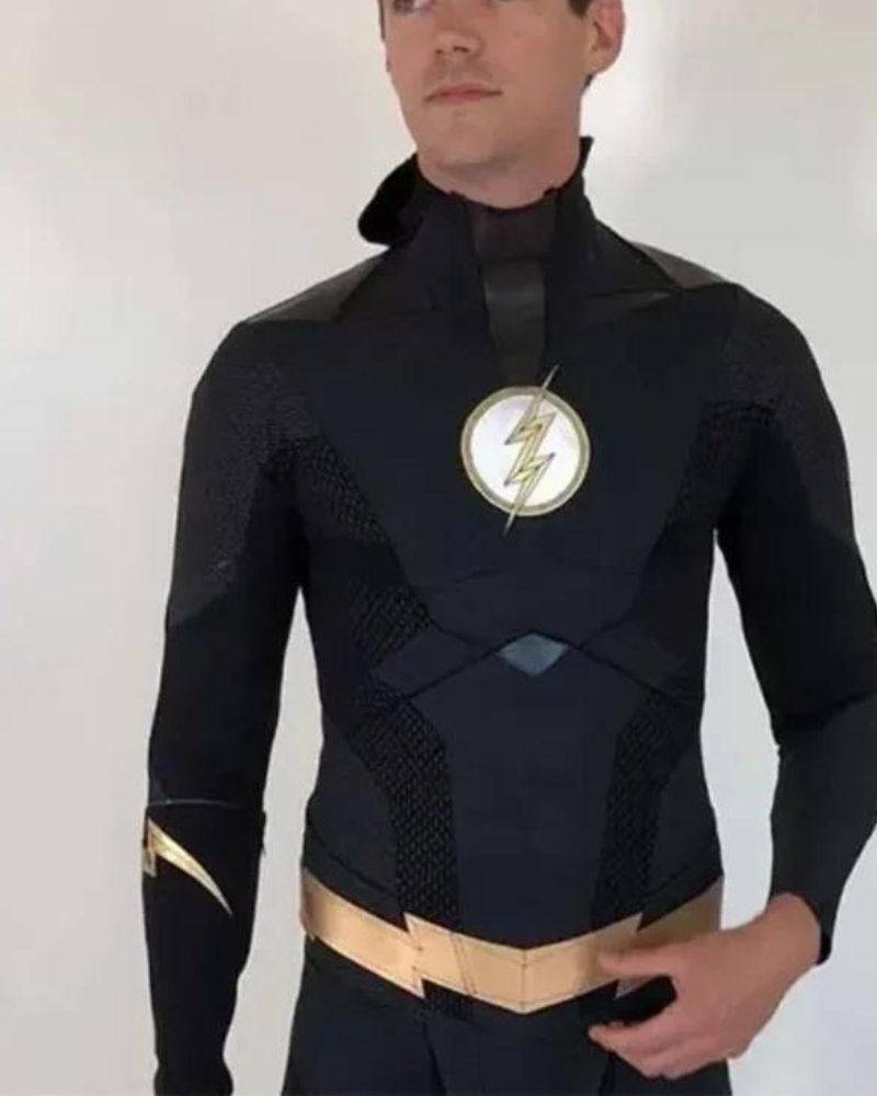 The Flash Grant Gustin Black Leather Jacket