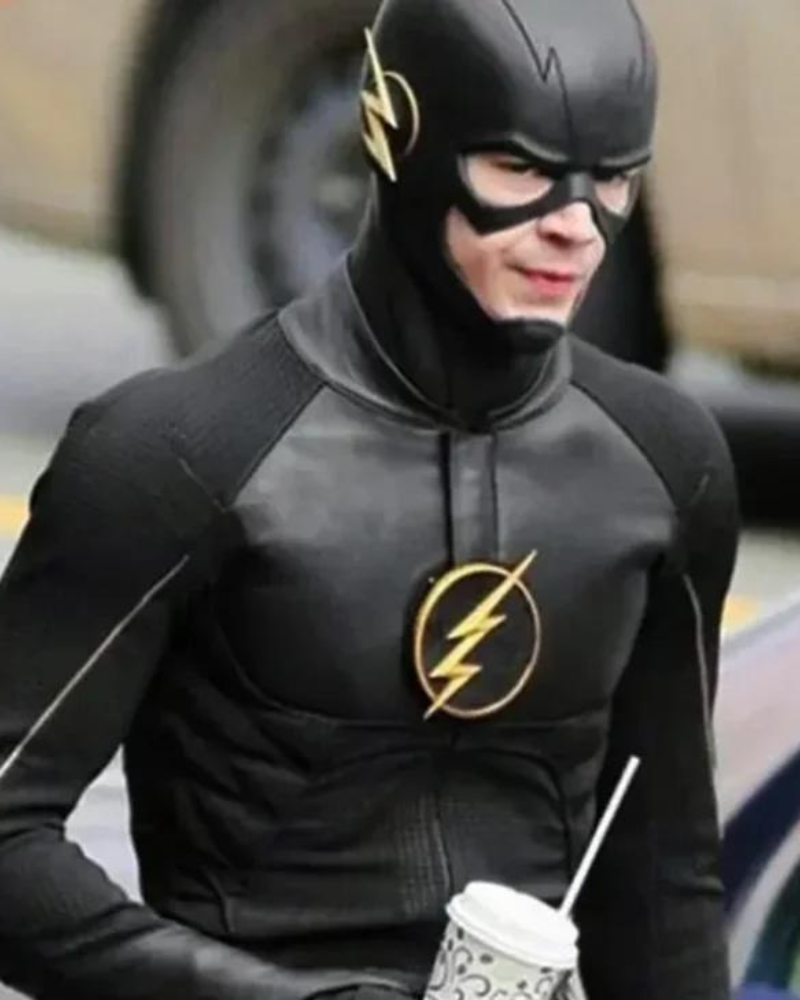 The Flash Grant Gustin Black Leather Jacket