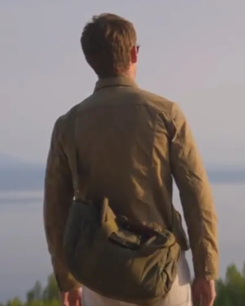 The Day of the Jackal Eddie Redmayne Brown Cotton Jacket