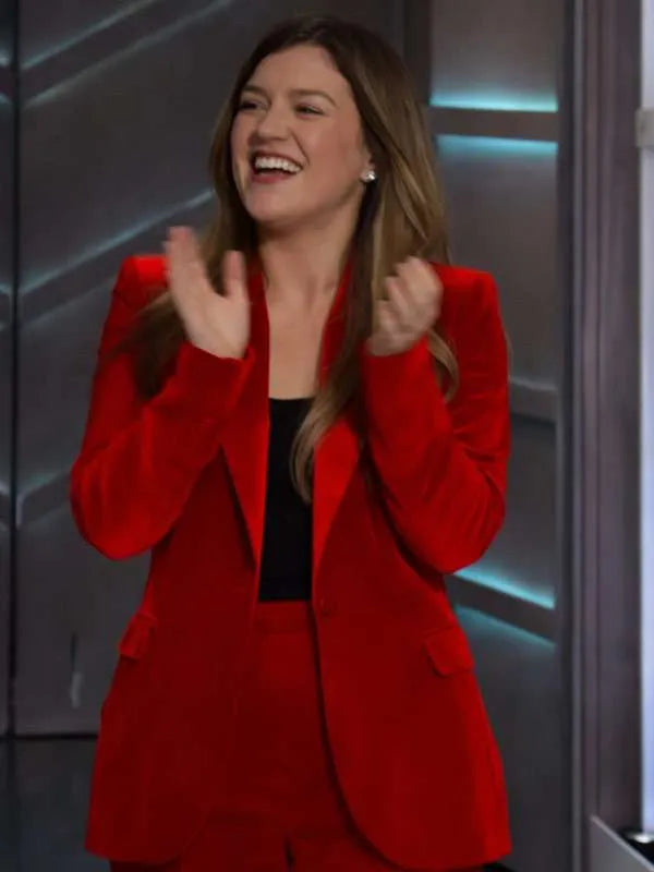 Dallas Jackets - The Kelly Clarkson Show Kelly Clarkson Red Blazer
