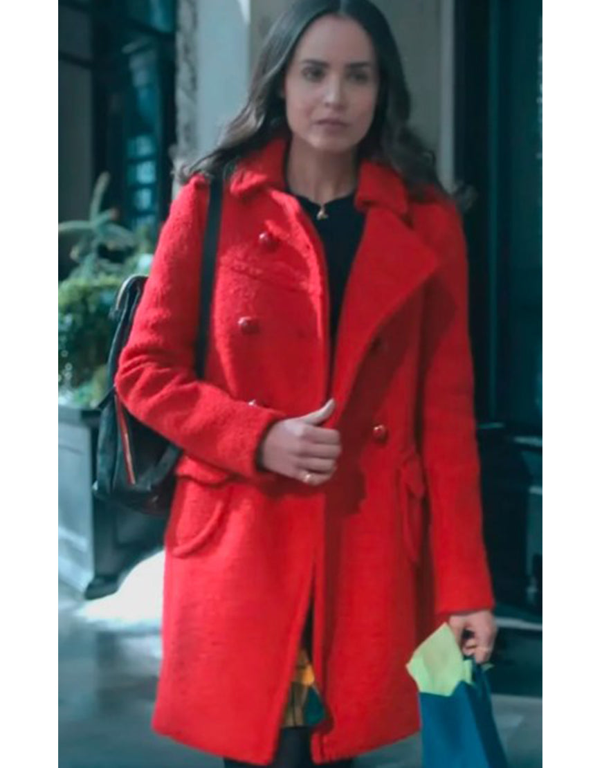 The Life List 2025 Sofia Carson Red Peacoat
