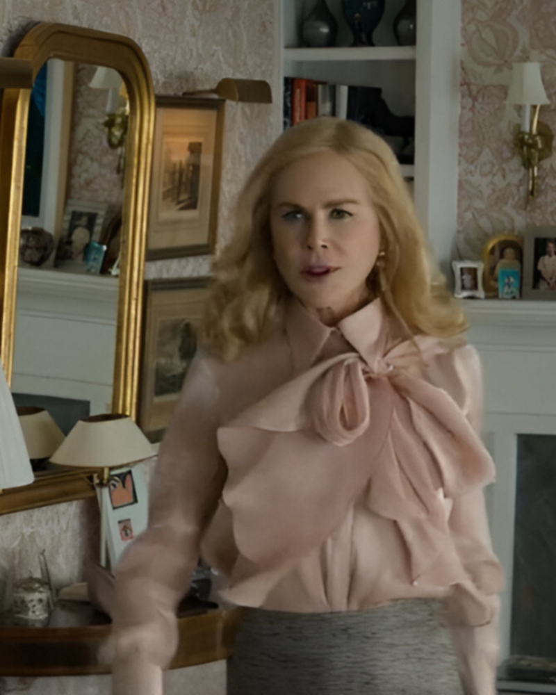 The Perfect Couple 2024 Nicole Kidman Pink Blouse