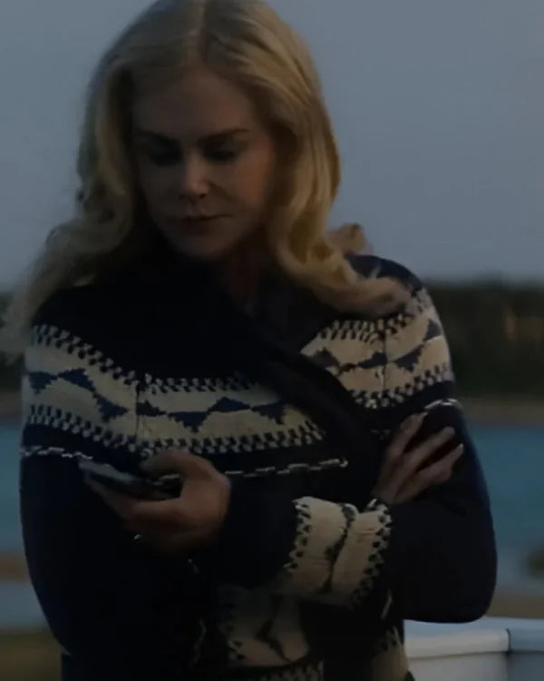 The Perfect Couple 2024 Nicole Kidman Sailboat Cardigan