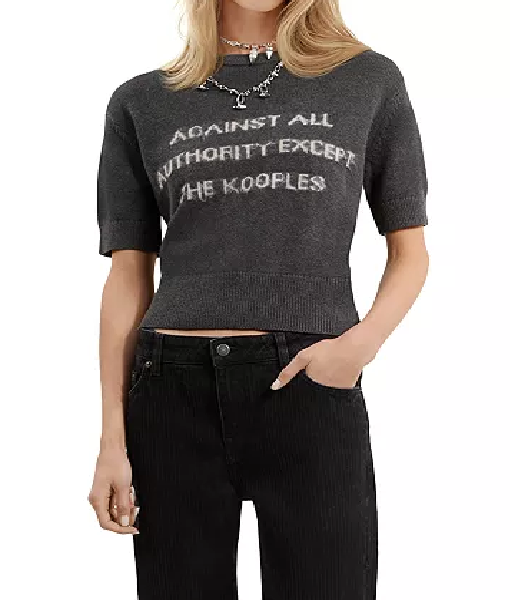 The Princess Diaries S01 Princess Andre Gray Kooples Screen Printed Sweater