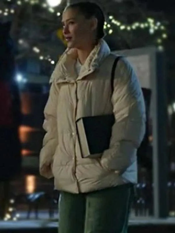 The Recruit Hannah Copeland White Puffer Jacket