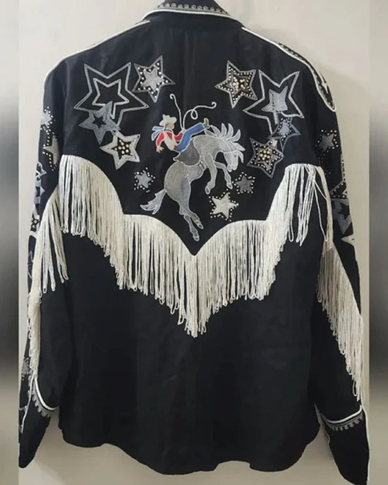 The Road S01 Billie Jo Jones Star Print Western Shirt