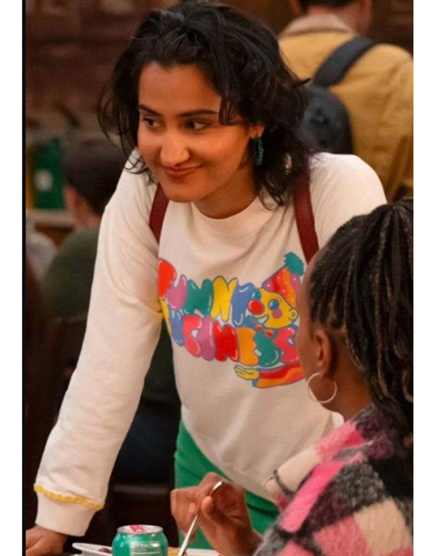 The Sex Lives Of College Girls S03 Amrit Kaur White Sweatshirt