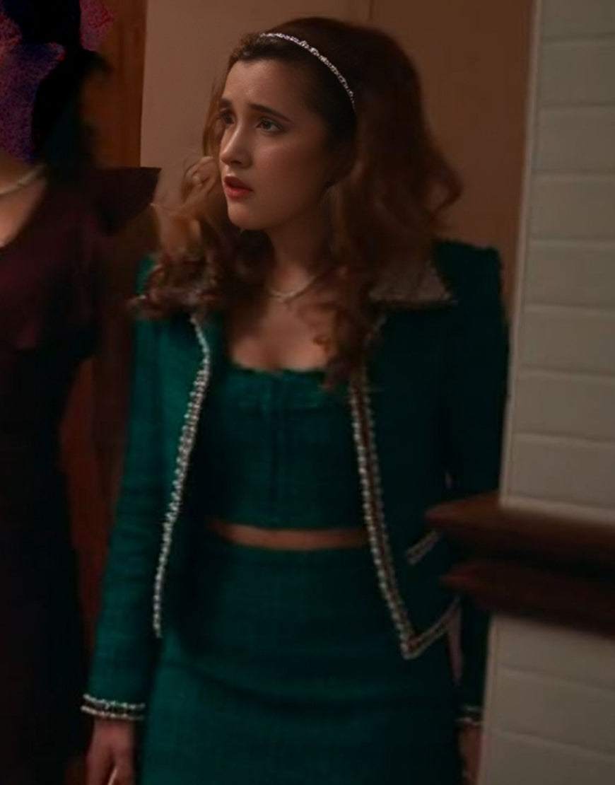 The Sex Lives of College Girls S03 Gracie Lawrence Green Jacket