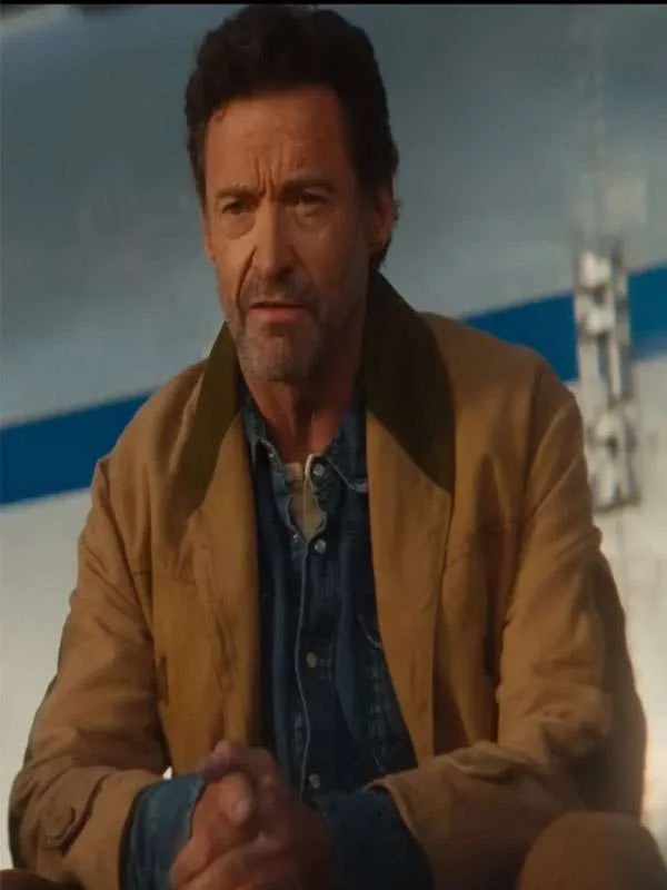 Hugh Jackman The Sheep Detectives Brown Coat