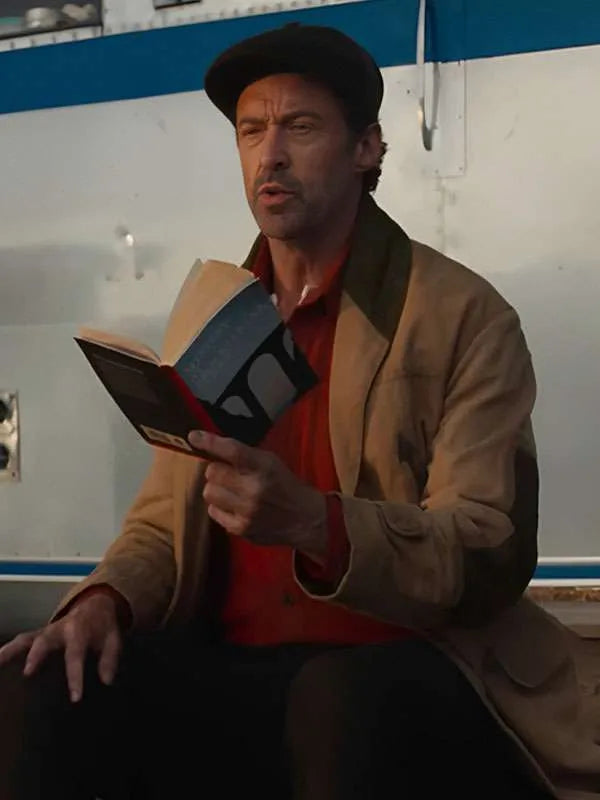 Hugh Jackman The Sheep Detectives Brown Coat