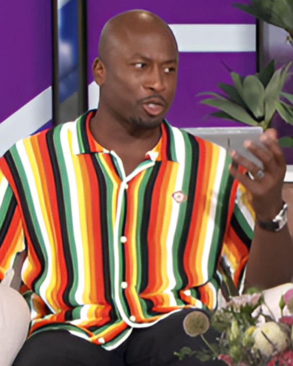 The Talk Akbar Gbajabiamila Striped Shirt