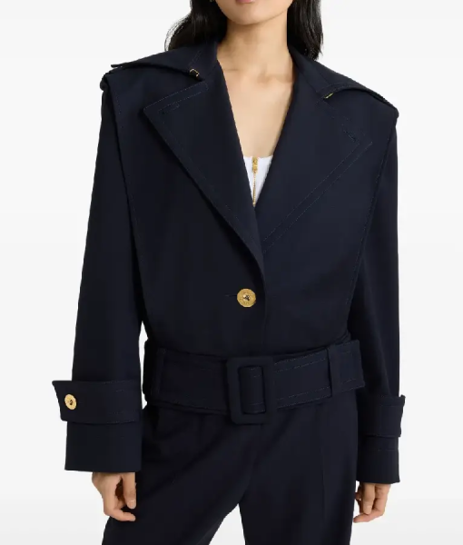 The Today Show 2025 Alicia Silverstone Belted Crop Jacket