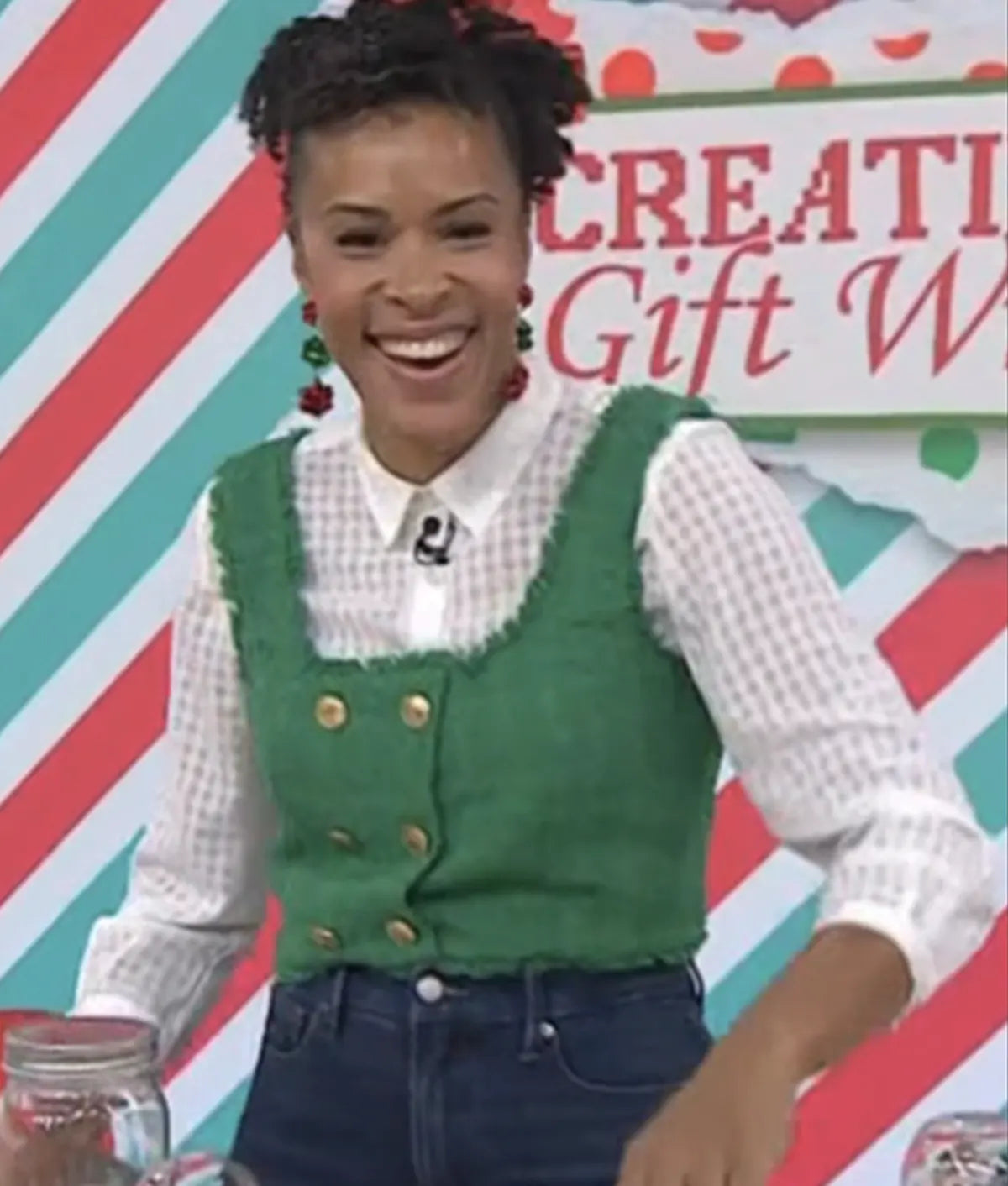 Dallas Jackets - The Today Show 2025 Amber Kemp Gerstel Tweed Vest