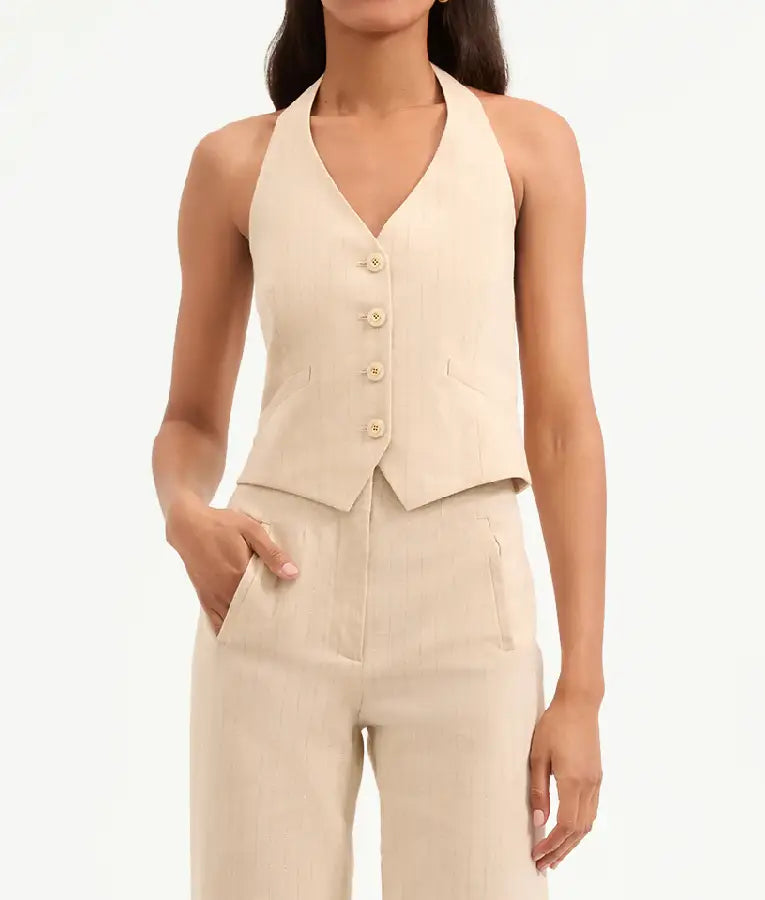 The Today Show 2025 Cam Beige Vest