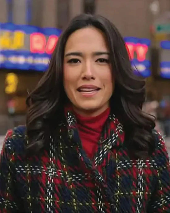 The Today Show 2025 Emilie Ikeda Plaid Coat