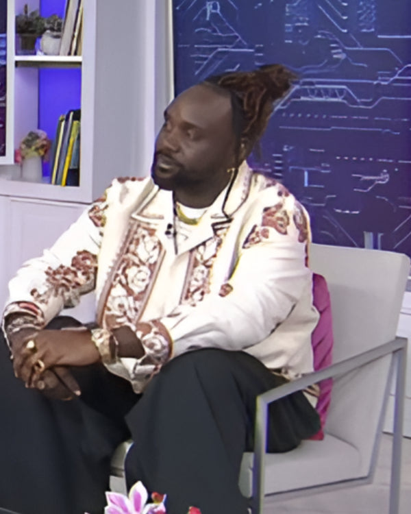 The Today Show Brian Tyree Henry White Floral Shirt