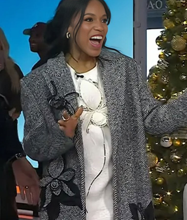 The Today Show Kerry Washington Floral Coat