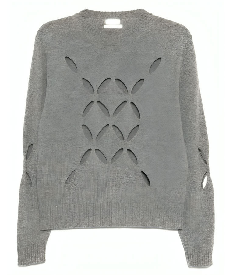 The Today Show Tom Holland Grey Cutout Sweater