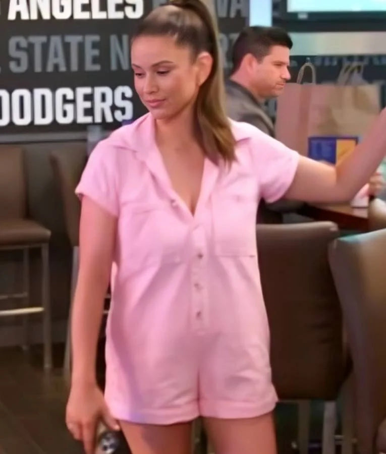 The Valley Nia Sanchez Pink Romper