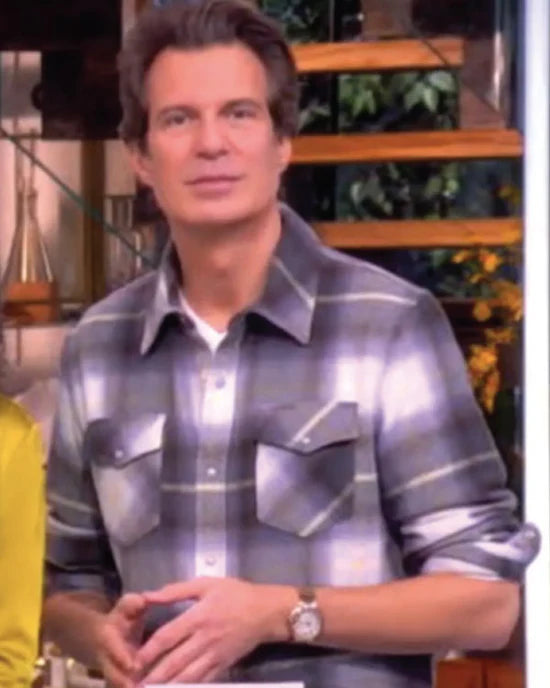 The View 2025 Adam Glassman Plaid Cashmere Shirt
