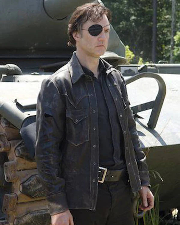 The Walking Dead Governor Leather Jacket S04