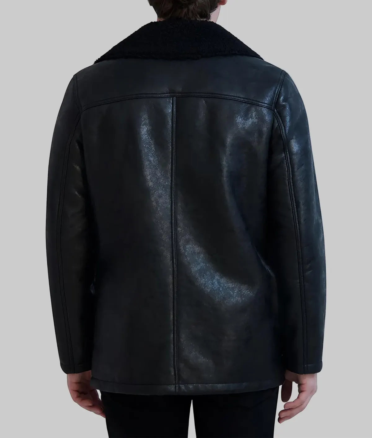 The Young And The Restless 2025 Matt Clark Leather Shearling Collar Jacket
