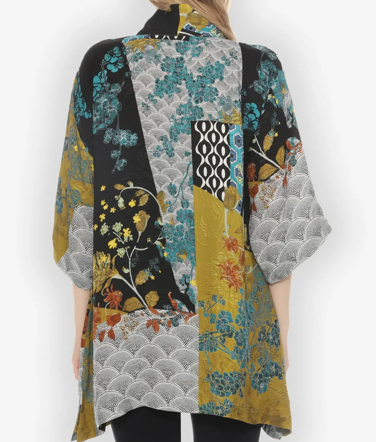 Dallas Jackets - The Young And The Restless December Traci Abbott Printed Silk Kimono Jacket