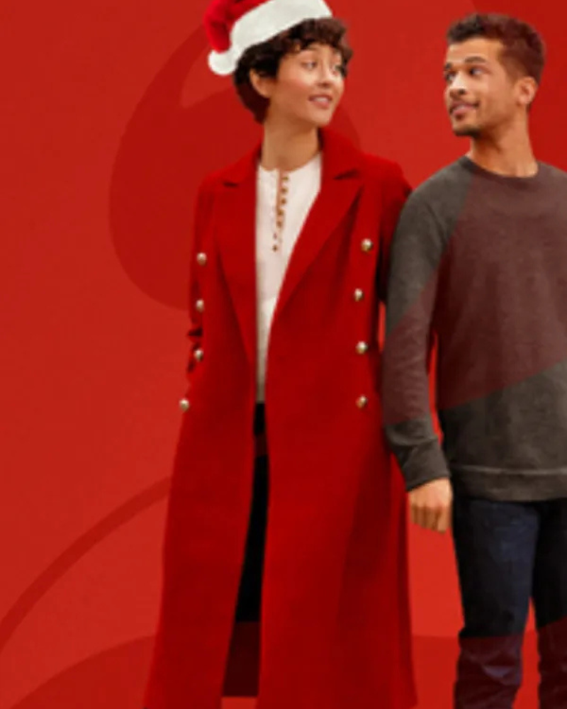 The5-yearChristmasPartyKatieFindlayRedWoolTrenchCoat