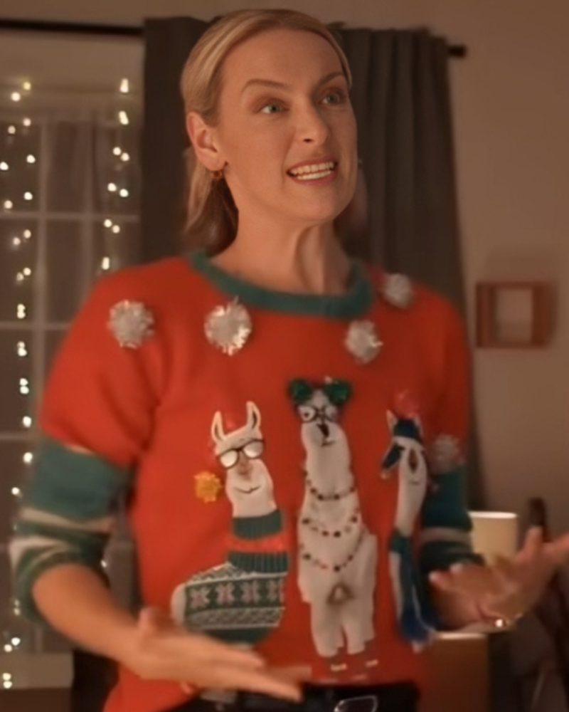 TheChristmasCharadeRachelSkarstenRedUglySweater