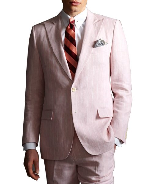 The Great Gatsby Leonardo DiCaprio Pink Suit