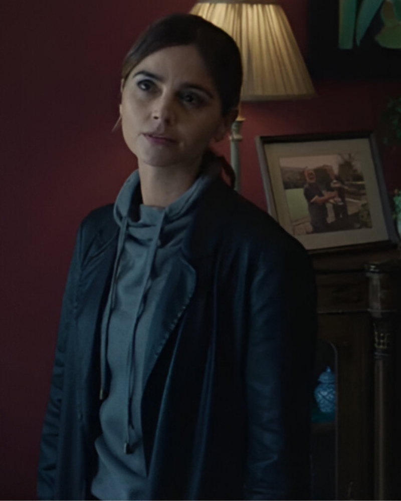 TheJetty2024JennaColemanBlackBlazerCoat